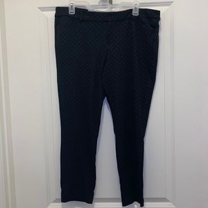 OLD NAVY POLKA DOT MID-RISE PIXIE PANTS SIZE 14